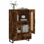 Tall smoked oak engineered wood sideboard 69.5x31x115 cm by vidaXL, Sideboards - Ref: Foro24-830353, Price: 95,43 €, Discount: %