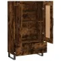 Tall smoked oak engineered wood sideboard 69.5x31x115 cm by vidaXL, Sideboards - Ref: Foro24-830353, Price: 94,21 €, Discount: %