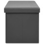 Klappbare Aufbewahrungsbank aus grauem PVC von vidaXL, Bänke für Hallen und Lager - Ref: Foro24-338799, Preis: 61,08 €, Rabat...