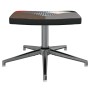 Silla de relax con taburete tela patchwork