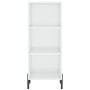 Glänzendes Sideboard aus weißem Holzwerkstoff 34,5x32,5x90 cm von vidaXL, Sideboards - Ref: Foro24-828742, Preis: 55,14 €, Ra...