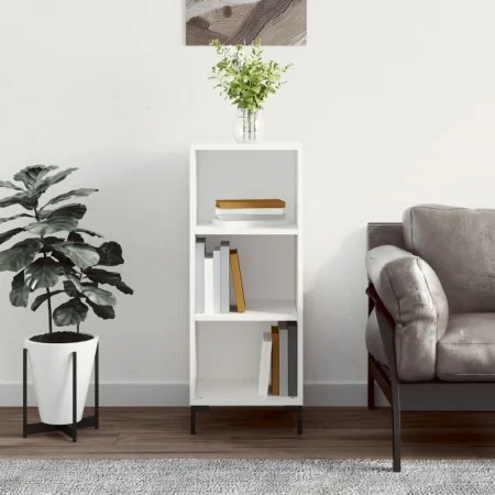 Weißes Sideboard aus Holzwerkstoff, 34,5 x 32,5 x 90 cm von vidaXL, Sideboards - Ref: Foro24-828732, Preis: 50,03 €, Rabatt: %