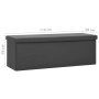 Klappbare Aufbewahrungsbank aus grauem PVC von vidaXL, Bänke für Hallen und Lager - Ref: Foro24-338799, Preis: 61,08 €, Rabat...