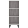 Sonoma gray engineered wood sideboard 34.5x32.5x90 cm by vidaXL, Sideboards - Ref: Foro24-828762, Price: 52,09 €, Discount: %