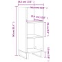 Sonoma graues Sideboard aus Holzwerkstoff, 34,5 x 32,5 x 90 cm von vidaXL, Sideboards - Ref: Foro24-828762, Preis: 52,09 €, R...