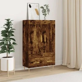 Tall smoked oak engineered wood sideboard 69.5x31x115 cm by vidaXL, Sideboards - Ref: Foro24-830313, Price: 82,52 €, Discount: %