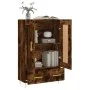 Tall smoked oak engineered wood sideboard 69.5x31x115 cm by vidaXL, Sideboards - Ref: Foro24-830313, Price: 82,52 €, Discount: %