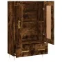 Tall smoked oak engineered wood sideboard 69.5x31x115 cm by vidaXL, Sideboards - Ref: Foro24-830313, Price: 82,52 €, Discount: %