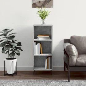 Concrete gray engineered wood sideboard 34.5x32.5x90 cm by vidaXL, Sideboards - Ref: Foro24-828752, Price: 50,71 €, Discount: %