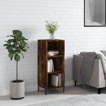 Smoked oak engineered wood sideboard 34.5x32.5x90 cm by vidaXL, Sideboards - Ref: Foro24-828745, Price: 50,38 €, Discount: %
