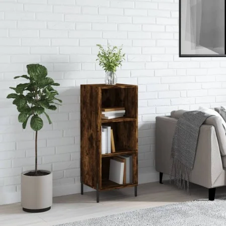 Smoked oak engineered wood sideboard 34.5x32.5x90 cm by vidaXL, Sideboards - Ref: Foro24-828745, Price: 49,78 €, Discount: %