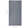 Blaue flachgewebte Außenteppich 100x200 cm von vidaXL, Teppiche - Ref: Foro24-340794, Preis: 45,24 €, Rabatt: %