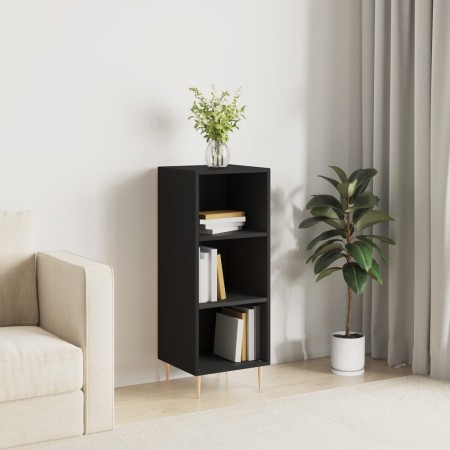 Black engineered wood sideboard 34.5x32.5x90 cm by vidaXL, Sideboards - Ref: Foro24-828717, Price: 46,66 €, Discount: %