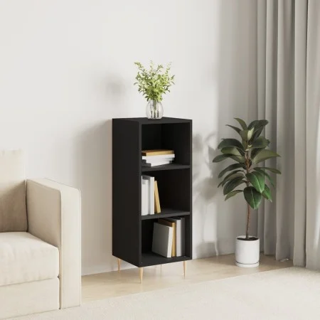Black engineered wood sideboard 34.5x32.5x90 cm by vidaXL, Sideboards - Ref: Foro24-828717, Price: 46,08 €, Discount: %
