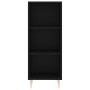 Black engineered wood sideboard 34.5x32.5x90 cm by vidaXL, Sideboards - Ref: Foro24-828717, Price: 46,66 €, Discount: %