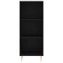 Black engineered wood sideboard 34.5x32.5x90 cm by vidaXL, Sideboards - Ref: Foro24-828717, Price: 46,08 €, Discount: %