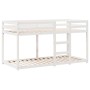 Cama litera con techo madera maciza de pino blanco 75x190 cm