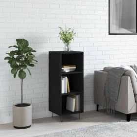 Black engineered wood sideboard 34.5x32.5x90 cm by vidaXL, Sideboards - Ref: Foro24-828725, Price: 45,57 €, Discount: %