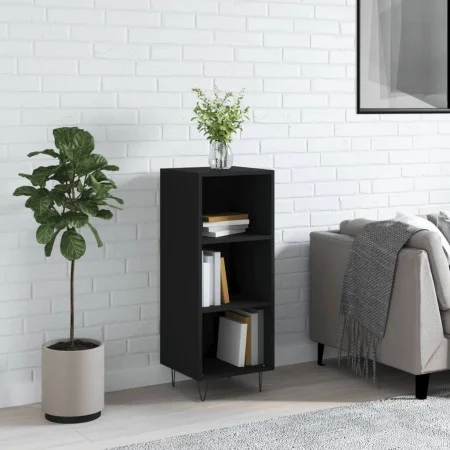 Schwarzes Sideboard aus Holzwerkstoff, 34,5 x 32,5 x 90 cm von vidaXL, Sideboards - Ref: Foro24-828725, Preis: 45,56 €, Rabat...