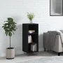 Aparador de madera de ingeniería negro 34,5x32,5x90 cm de vidaXL, Aparadores - Ref: Foro24-828725, Precio: 45,56 €, Descuento: %