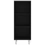 Schwarzes Sideboard aus Holzwerkstoff, 34,5 x 32,5 x 90 cm von vidaXL, Sideboards - Ref: Foro24-828725, Preis: 45,56 €, Rabat...