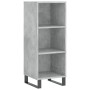 Concrete gray engineered wood sideboard 34.5x32.5x90 cm by vidaXL, Sideboards - Ref: Foro24-828760, Price: 50,66 €, Discount: %