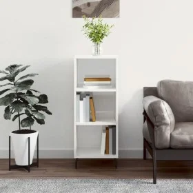 Glossy white engineered wood sideboard 34.5x32.5x90 cm by vidaXL, Sideboards - Ref: Foro24-828750, Price: 55,53 €, Discount: %
