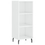 Hochglanzweißes Sideboard aus Holzwerkstoff, 34,5 x 32,5 x 90 cm von vidaXL, Sideboards - Ref: Foro24-828750, Preis: 56,20 €,...