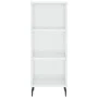 Glossy white engineered wood sideboard 34.5x32.5x90 cm by vidaXL, Sideboards - Ref: Foro24-828750, Price: 55,53 €, Discount: %