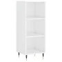 Glossy white engineered wood sideboard 34.5x32.5x90 cm by vidaXL, Sideboards - Ref: Foro24-828710, Price: 36,36 €, Discount: %