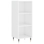 Hochglanzweißes Sideboard aus Holzwerkstoff, 34,5 x 32,5 x 90 cm von vidaXL, Sideboards - Ref: Foro24-828710, Preis: 40,78 €,...