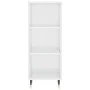Glossy white engineered wood sideboard 34.5x32.5x90 cm by vidaXL, Sideboards - Ref: Foro24-828710, Price: 36,36 €, Discount: %