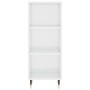 Hochglanzweißes Sideboard aus Holzwerkstoff, 34,5 x 32,5 x 90 cm von vidaXL, Sideboards - Ref: Foro24-828710, Preis: 40,78 €,...