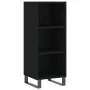 Aparador de madera de ingeniería negro 34,5x32,5x90 cm de vidaXL, Aparadores - Ref: Foro24-828757, Precio: 38,25 €, Descuento: %