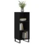 Schwarzes Sideboard aus Holzwerkstoff, 34,5 x 32,5 x 90 cm von vidaXL, Sideboards - Ref: Foro24-828757, Preis: 38,25 €, Rabat...