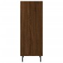 Aparador de madera de ingeniería marrón roble 34,5x32,5x90 cm de vidaXL, Aparadores - Ref: Foro24-828755, Precio: 54,93 €