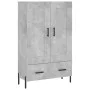 Concrete gray engineered wood tall sideboard 69.5x31x115 cm by vidaXL, Sideboards - Ref: Foro24-830336, Price: 92,48 €, Disco...