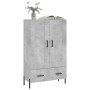 Concrete gray engineered wood tall sideboard 69.5x31x115 cm by vidaXL, Sideboards - Ref: Foro24-830336, Price: 93,46 €, Disco...
