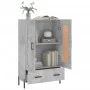 Concrete gray engineered wood tall sideboard 69.5x31x115 cm by vidaXL, Sideboards - Ref: Foro24-830336, Price: 92,48 €, Disco...