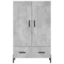 Concrete gray engineered wood tall sideboard 69.5x31x115 cm by vidaXL, Sideboards - Ref: Foro24-830336, Price: 92,48 €, Disco...