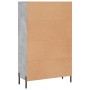 Concrete gray engineered wood tall sideboard 69.5x31x115 cm by vidaXL, Sideboards - Ref: Foro24-830336, Price: 93,46 €, Disco...