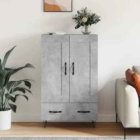 Concrete gray engineered wood tall sideboard 69.5x31x115 cm by vidaXL, Sideboards - Ref: Foro24-830320, Price: 81,49 €, Disco...