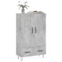 Concrete gray engineered wood tall sideboard 69.5x31x115 cm by vidaXL, Sideboards - Ref: Foro24-830320, Price: 81,49 €, Disco...