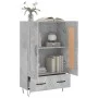 Concrete gray engineered wood tall sideboard 69.5x31x115 cm by vidaXL, Sideboards - Ref: Foro24-830320, Price: 81,49 €, Disco...