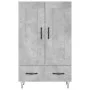 Concrete gray engineered wood tall sideboard 69.5x31x115 cm by vidaXL, Sideboards - Ref: Foro24-830320, Price: 81,49 €, Disco...
