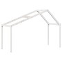 Cama alta escalera y techo madera maciza pino blanca 80x200 cm