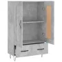 Concrete gray engineered wood tall sideboard 69.5x31x115 cm by vidaXL, Sideboards - Ref: Foro24-830320, Price: 81,49 €, Disco...