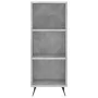 Concrete gray engineered wood shelf 34.5x32.5x90 cm by vidaXL, Sideboards - Ref: Foro24-828704, Price: 38,53 €, Discount: %