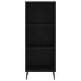 Aparador de madera de ingeniería negro 34,5x32,5x90 cm de vidaXL, Aparadores - Ref: Foro24-828749, Precio: 53,29 €, Descuento: %