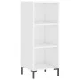 Hochglanzweißes Sideboard aus Holzwerkstoff, 34,5 x 32,5 x 90 cm von vidaXL, Sideboards - Ref: Foro24-828734, Preis: 52,77 €,...